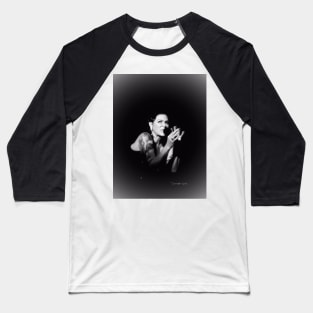 Beth Hart - Portrait - Black and White - Vignette Baseball T-Shirt